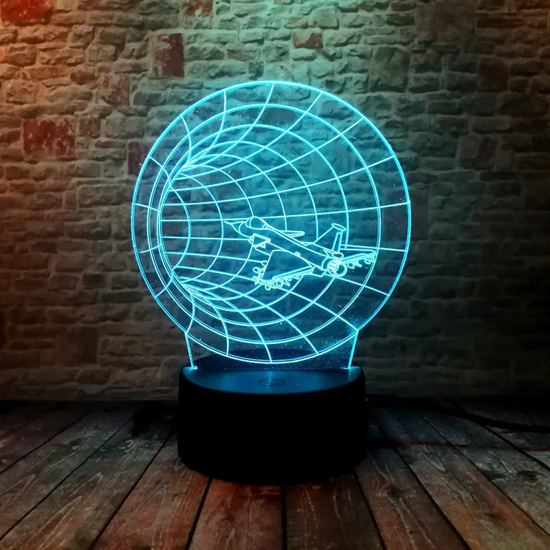 

Flash Time Machine Model Led Desk Nightlight 3D Illusion Colorful Change Flash Lighting Funny Toys