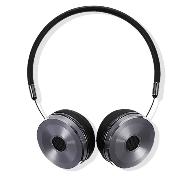 Cool 3.5mm Wired Stereo Headband Headphones Soft Leather Earcups Man Foldable Handsfree Headset