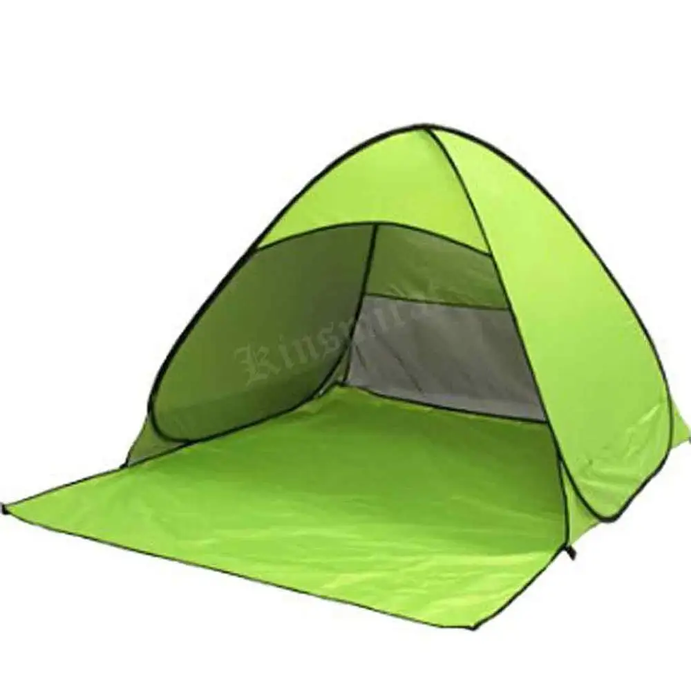 Складная палатка с защитой от ультрафиолета, популярная Пляжная палатка, Солнцезащитная палатка, быстрооткрытая палатка для кемпинга, рыбалки, барбекю - Цвет: Зеленый