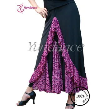 

S-22 Triangle Ballroom Dance Dress Purple Fringe Wear 2016