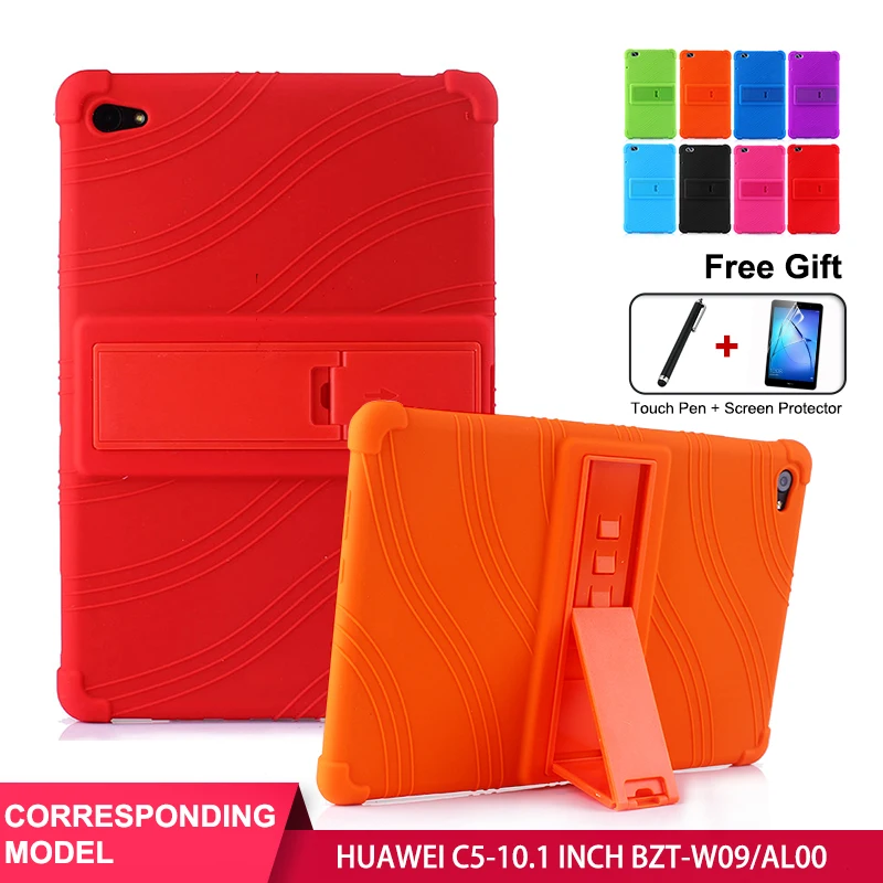 

SZOXBY For Huawei Tablet PC C5 10.1 Inch Silicone Case BZT-W09/AL00 Anti-Fall Silicone Case Child Shockproof Washable Cover