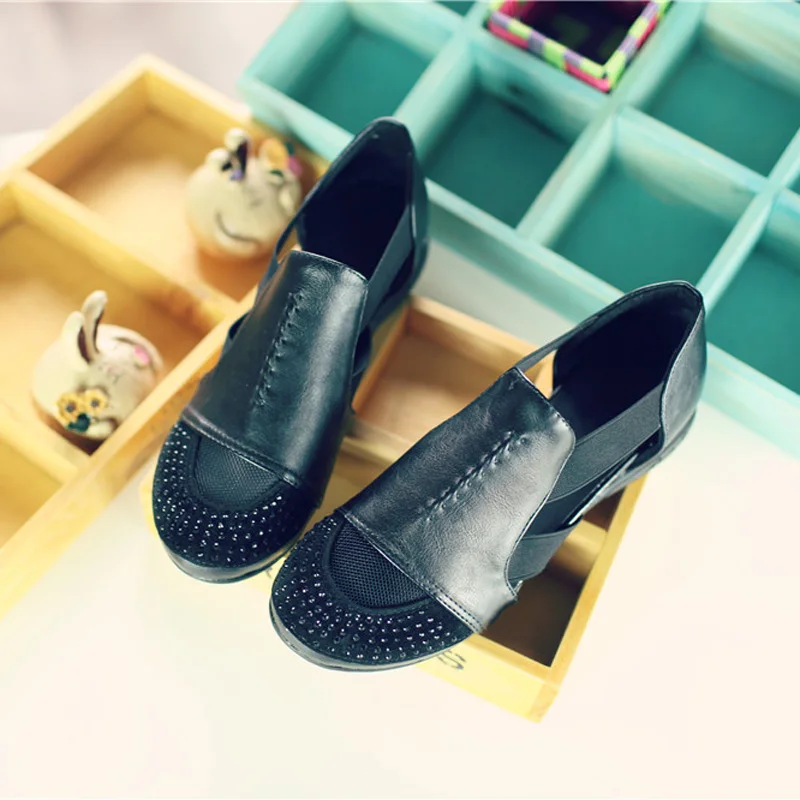 Summer Sandals Women 2018 Lady Yellow Red Shoes Woman Platform Flats Shoes Causal Rhinestone Sandals Roma Female Gladiator Shoes (39)