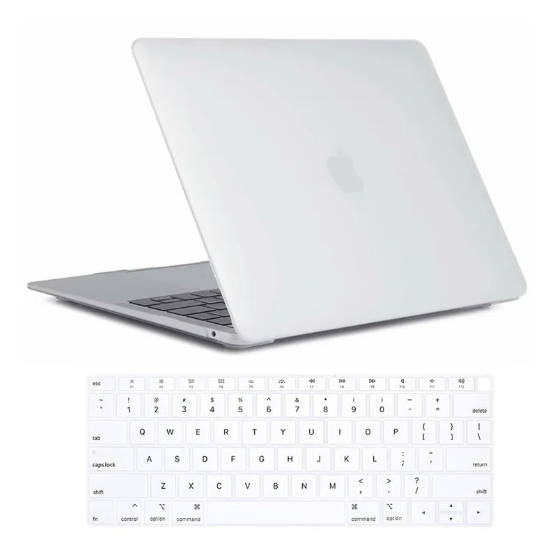 Для MacBook Air 13 дюймов Чехол выпуска A1932, мягкий на ощупь легкий жесткий чехол для нового Mac Book Air 1" с Touch ID - Цвет: Matte White