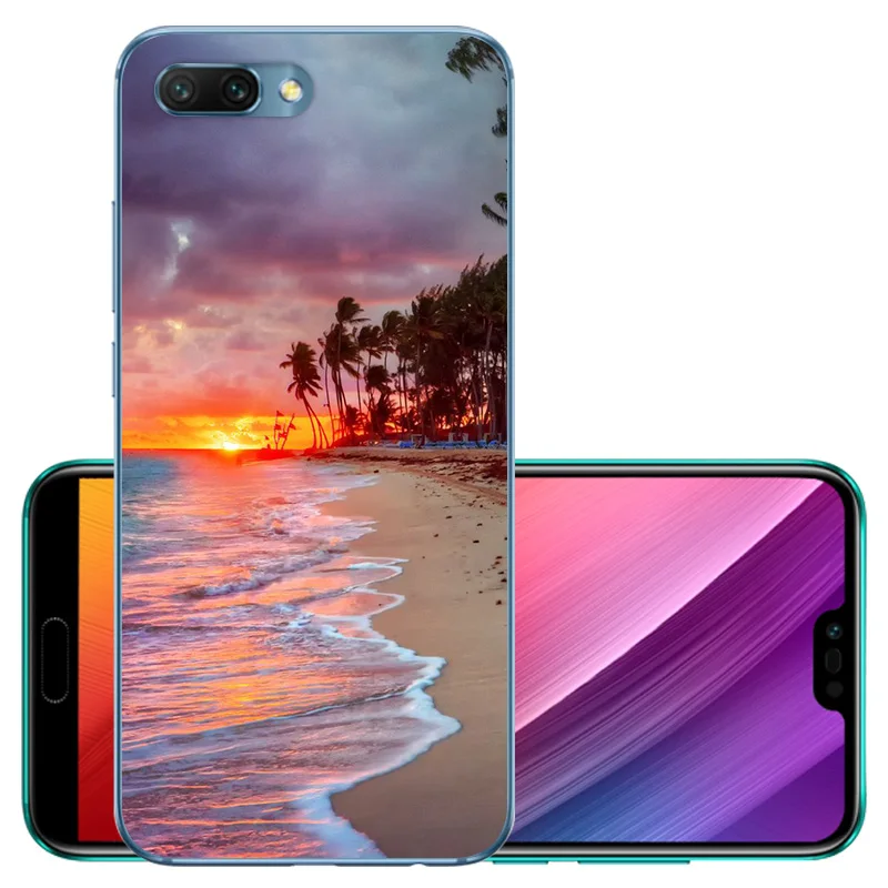 CROWNPRO Funda для huawei Honor 10 чехол s Силиконовый ТПУ для Honor10 5,8" мягкая задняя крышка прозрачный для huawei Honor 10 чехол для телефона TPU - Цвет: SRL