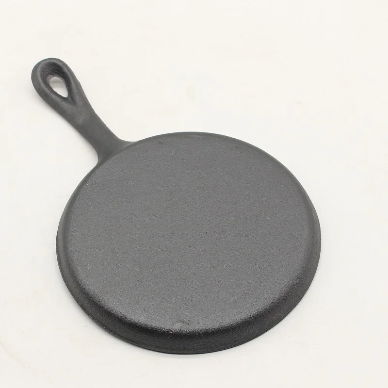 Высококачественные жареные яйца 16 см с плоским дном из настоящего чугуна новый