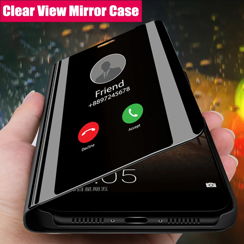

Smart Mirror Flip Case For Samsung Galaxy S10 S8 S9 Plus S7 S6 Edge Leather Case For Samsung J3 J5 J7 2017 A3 A5 A6 A7 Cover
