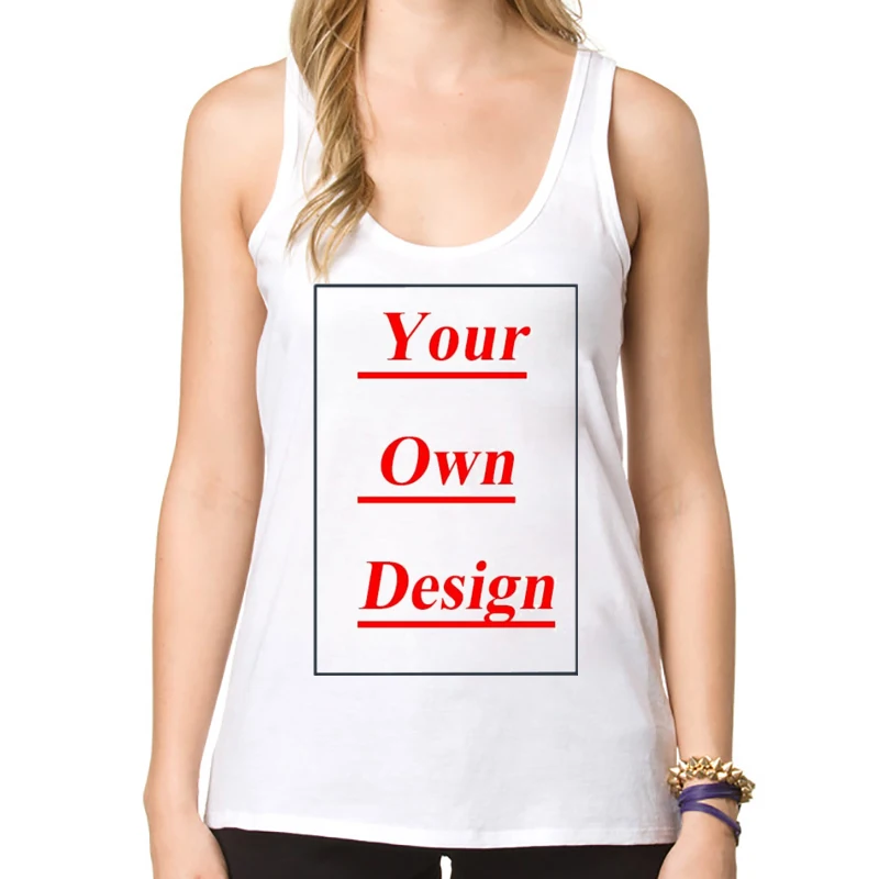 

High Quality Customized Women Tank Tops Print Your Own Design Lady Casual Vests