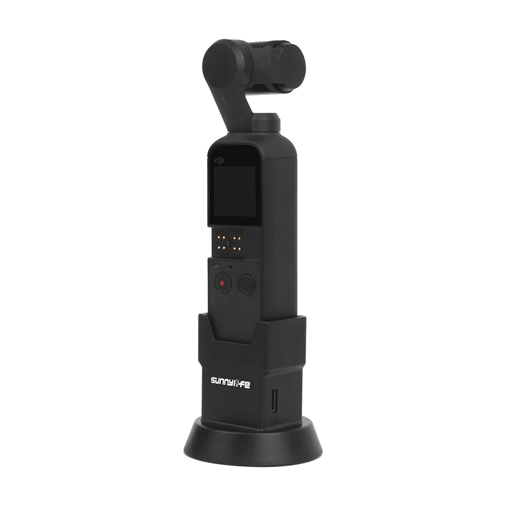 Для Dji Osmo Карманный зарядный базовый держатель черный type-C usb-порт для зарядки подставка 1/4 винтовое крепление прочные аксессуары для Кардана