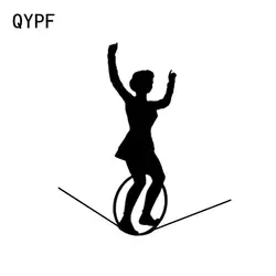 QYPF 10,6*11,9 крутой плотно веревки Walker танец Декор винил автомобиля моделирование Стикеры силуэт C16-2159