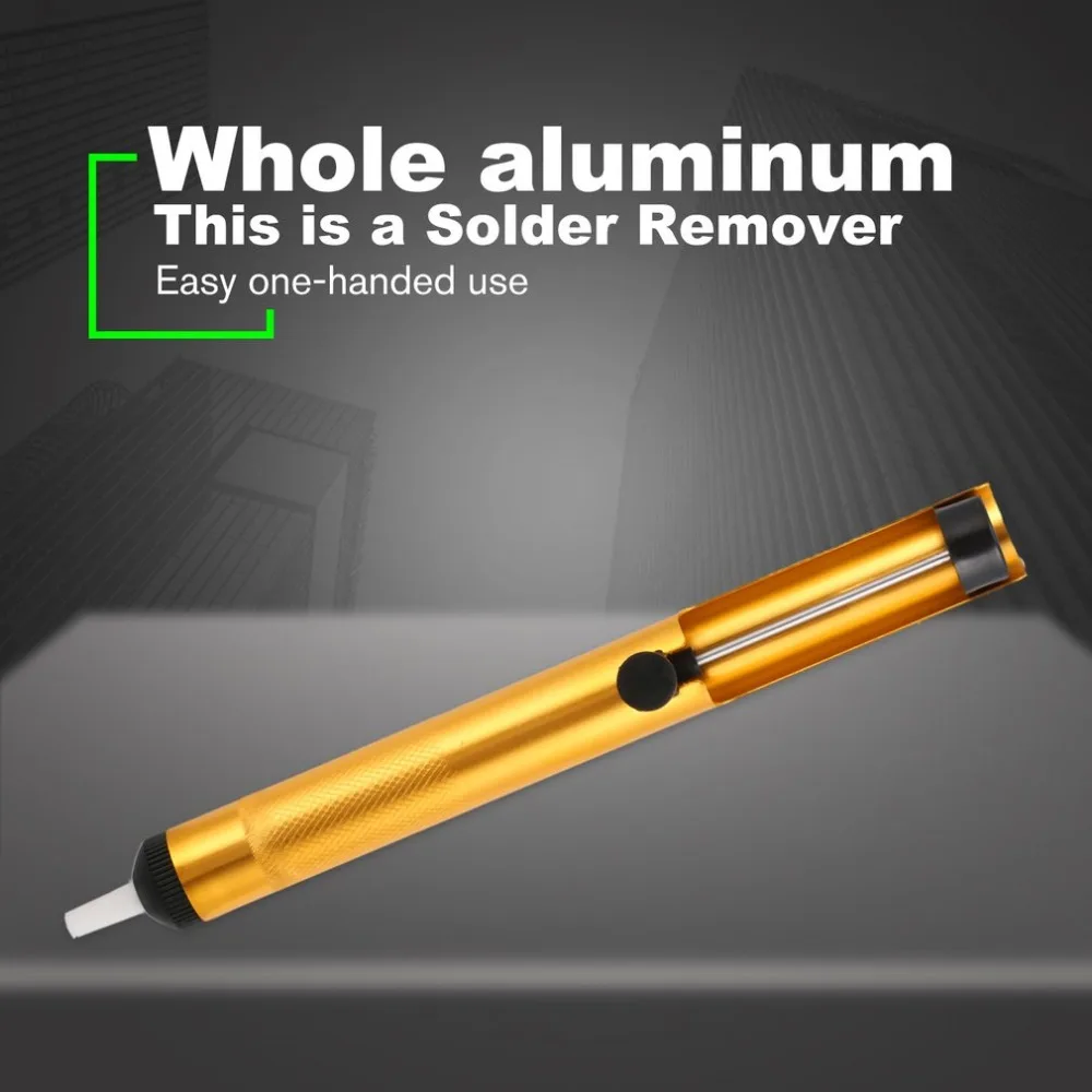 High Quality Gold Desoldering Pump Sucker Solder Iron Removal Tool 190mm Length 