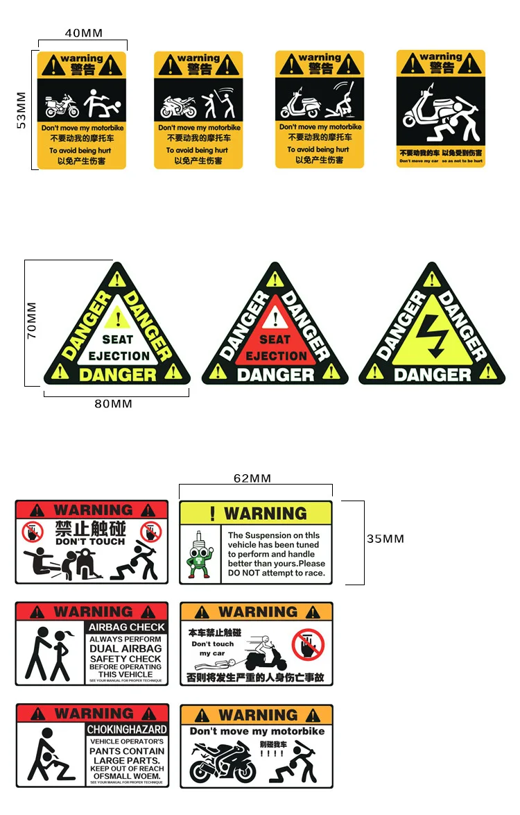 Наклейка на мотоцикл, наклейка на автомобиль, наклейка на скутер, мотоцикл, водонепроницаемый, около 6-10 см, Pegatinas для Honda, Suzuki, Kawasaki, Yamaha