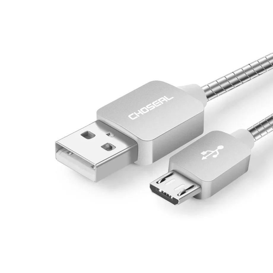 Choseal Aluminum Alloy Micro USB Cable Charger Mobile Phone Charing Cable for Huawei For Smart Phone USB Cable  (7)