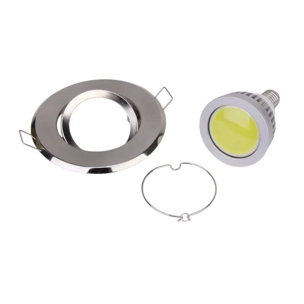 2pcs MR16 Точечный светильник Монтажный кронштейн для углубления светодиодный/галогенный светильник-серебро
