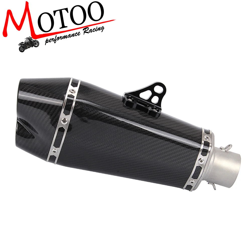 

Motoo - Motorcycle R-77D Real Carbon Fiber MUFFLER SLIP ON EXHAUST Muffler Silence