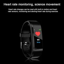 New 115 Plus Color Screen Smart Bracelet Heart Rate Blood Pressure Band Fitness Sport Wristband for Ios Android Men Smart Watch