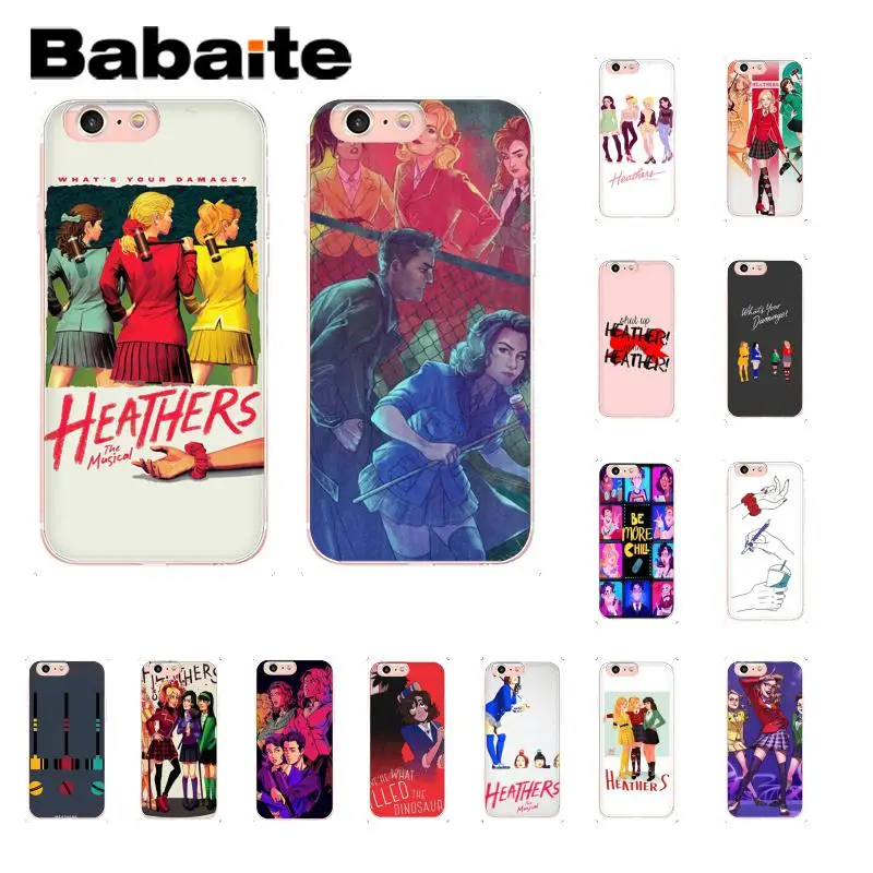 Babaite Heathers Broadway Musical DIY роскошные аксессуары для телефонов Чехол для iPhone 8 7 6 6S Plus X XS MAX 5 5S SE XR 10 чехол s