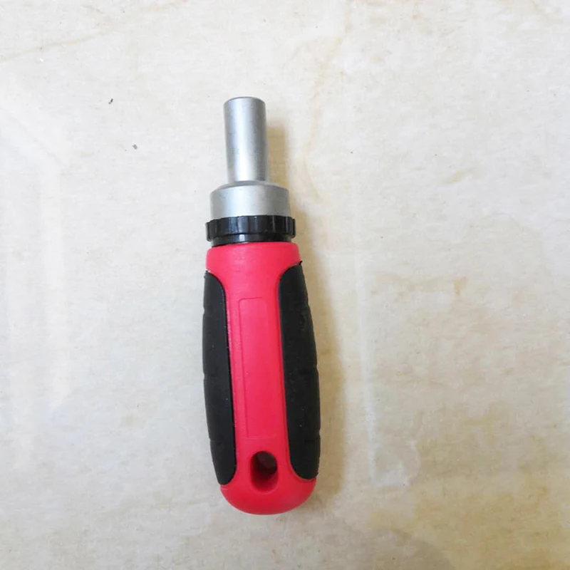 

Portable Ratchet Screw Drive For 25mm Length 1/4" 6.35m Hex Shank Bits Multi-function Dismountable Screwdriver Handle