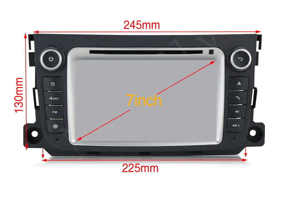 Excellent 2 din PX5 Android 8.0 car radio dvd multimedia gps navigation for Mercedes/Benz Smart Fortwo 2011 2012 2013 2014 4GB+32GB WIFI 3