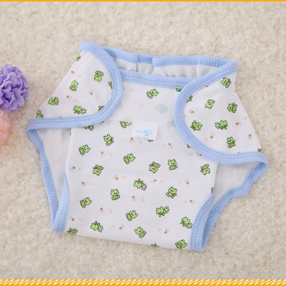 

2018 Summer Baby Useful Accessories Cute Cartoon Printed Cotton Diapers Washable Baby Diapers