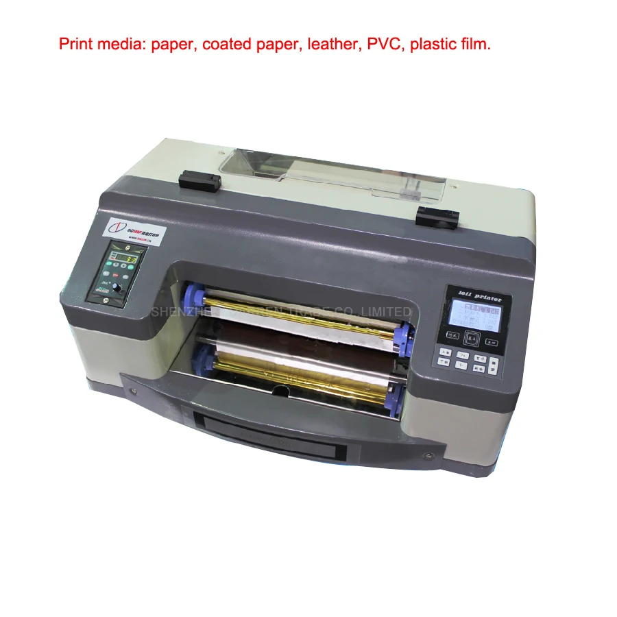 300mm Digital Hot Foil Stamping Printing Machine Semi-Automatic Digital Label Printer 200dpi Flatbed Printer DC300TJ