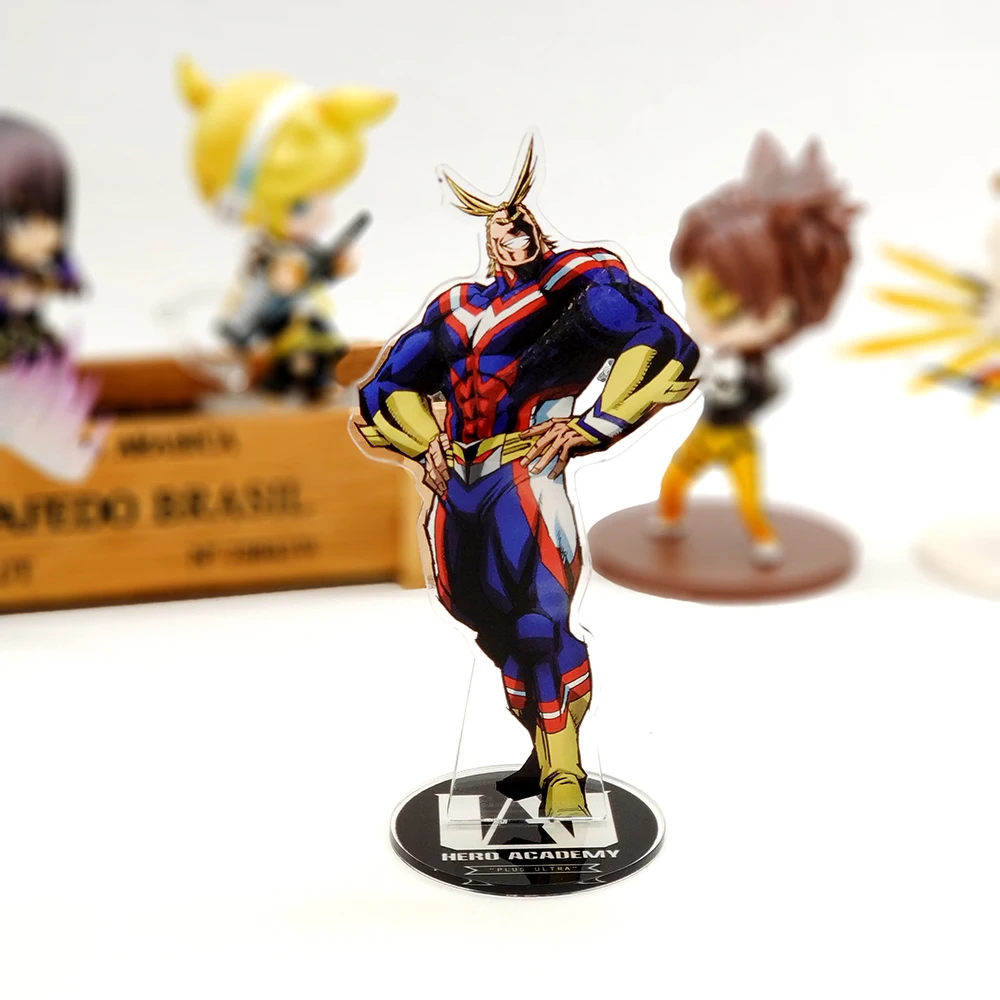 Amour merci mon héros académique toutes les forces acrylique support figure modèle plaque support gâteau topper anime japonais boku