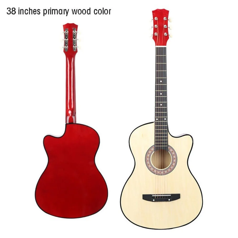 

38 Inch Missing Angle Ballad Wood Guitar Beginner Introduction Practice teclado midi Musical Instrument Acoustic WJ-JX7