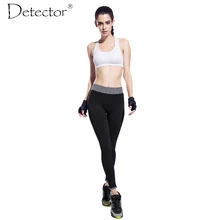 Детектор женские эластичные штаны для йоги Влагоотводящая сила упражнения колготки женские спортивные эластичные фитнес беговые обтягивающие леггинсы