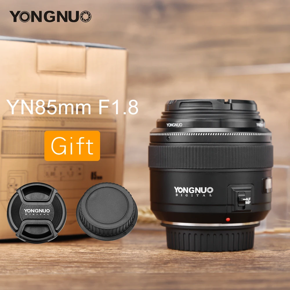 

YONGNUO YN85mm f1.8 Fixed Focal Camera Lens AF/MF Standard Medium Telephoto Prime Lens for Canon EF Mount EOS Cameras