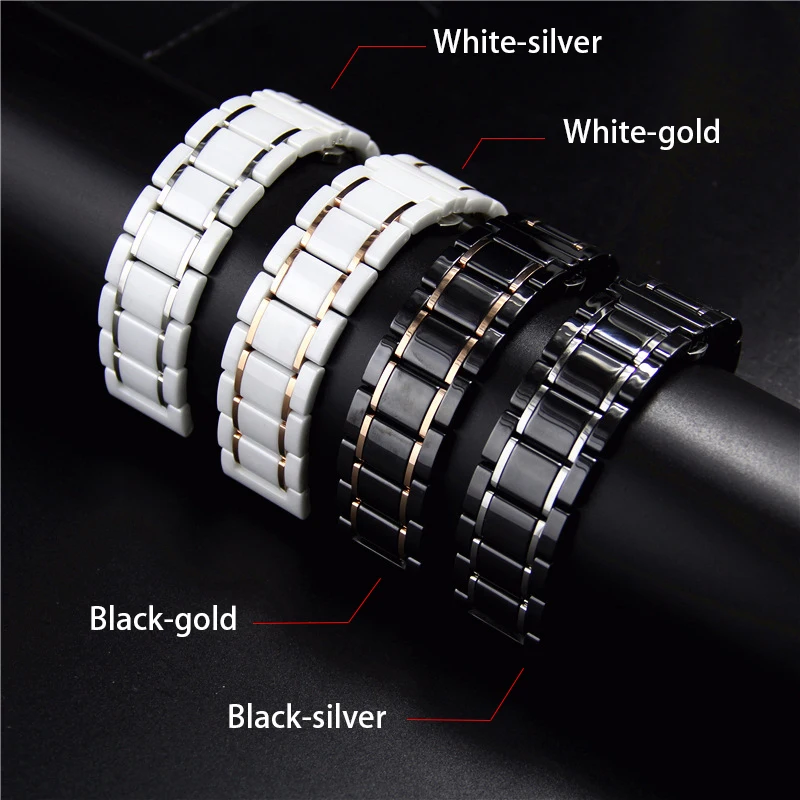 Color ceramics watch band for apple series watch strap women's watch bracelet men's watch band  (45)