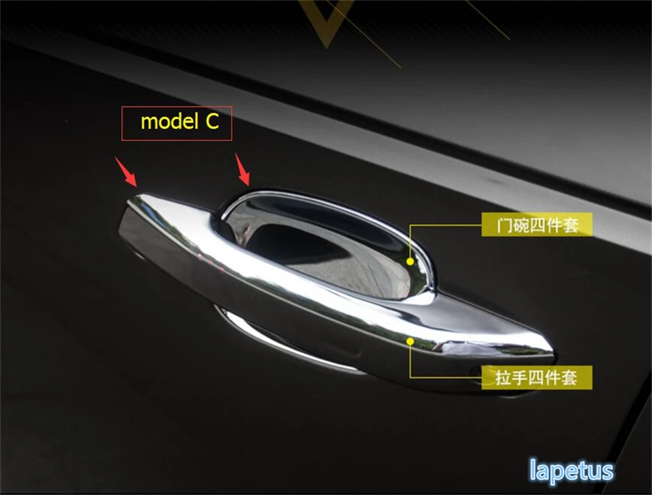 

Lapetus Side Door Pull Handle Doorknob Bowl Molding Decoration Frame Cover Trim Fit For Audi A4 B9 Sedan 2016 2017 2018 2019 ABS