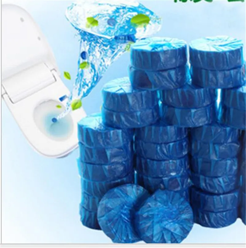 10pcs Navy blue bubble toilet cleaner antiperspirant agent solid toilet