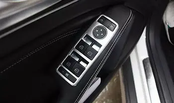

4pcs Chrome Door Window Switch Panel Cover Trims for Benz GLK X204 2015-2013