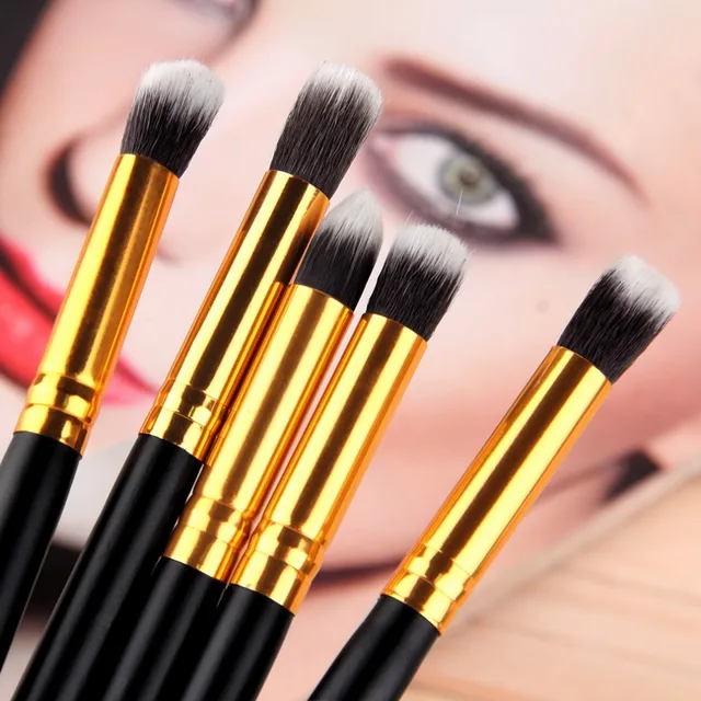 Cheap New Black & Gold synthetic Hair 5PCS Pro Makeup Kits Brush Set Cosmetic Tool Eyeshadow Foundation Blending Beauty Accessories Cheap New Black & Gold synthetic Hair 5PCS Pro Makeup Kits Brush Set Cosmetic Tool Eyeshadow Foundation Blending Beauty Accessories