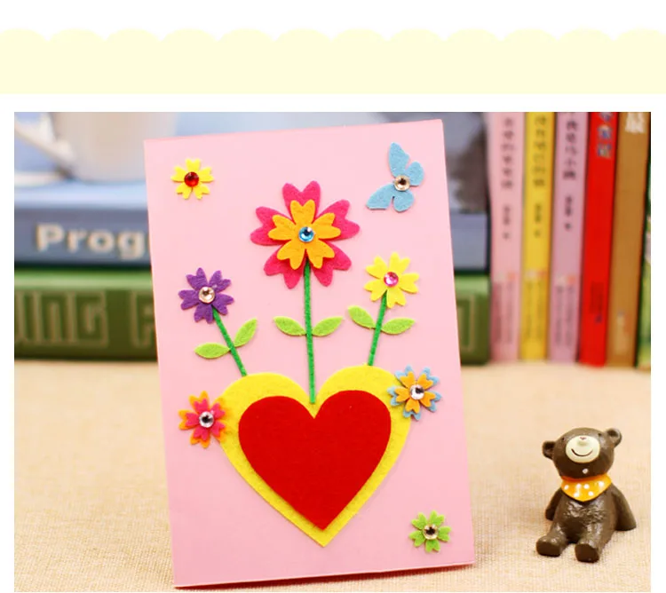 1 шт. поздравительная открытка Детский Набор для творчества ручная работа День благодарения творческие игрушки для мамы карты Материал Пакет
