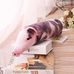 90cm dot pig Имитация спальный свинья плюшевая подушка животные плюшевые подушки для маленьких детей взрослых домашних животных укрепить диван кресло Декор друг подарок 50/70/90/120 см - Цвет: 90cm dot pig