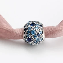 925 пробы Серебряный паве полный разноцветных CZ подходящие Браслеты и ожерелья Аксессуары для свадьбы обручение подарок