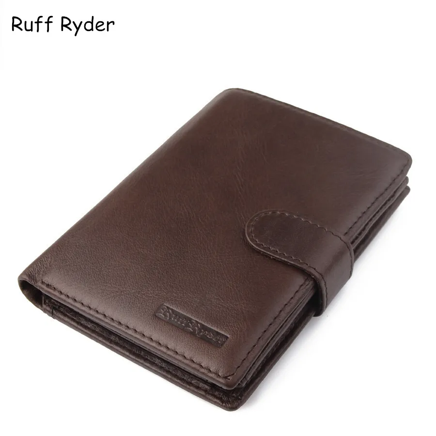 

Ruff Ryder New Brand Men Genuine Leather Wallets Card Holder Luxury Purse Designer High Quality Business Wallet Dollar Price