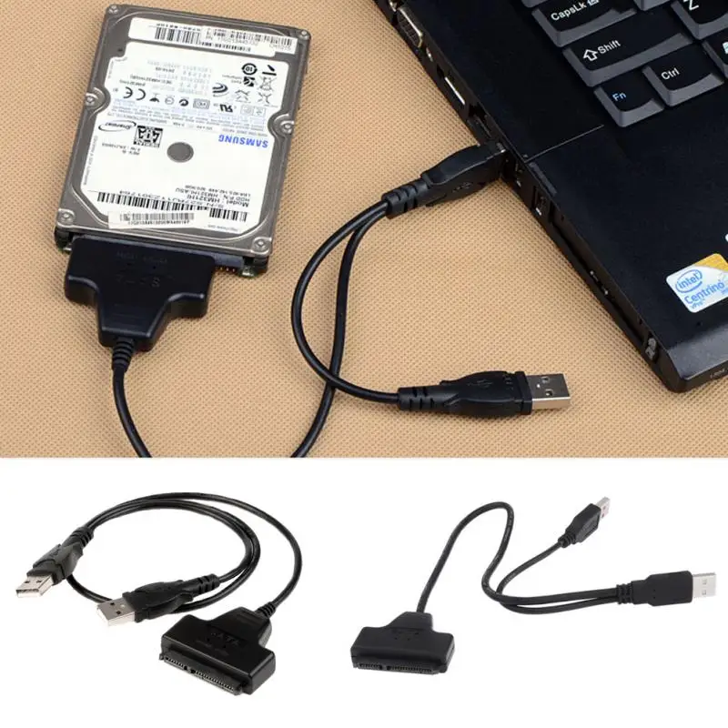 High Quality Laptop Accessories USB 2.0 To IDE SATA Converter Cables Three-used 2.5/3.5 Hard Drive HD HDD Adapter Connector
