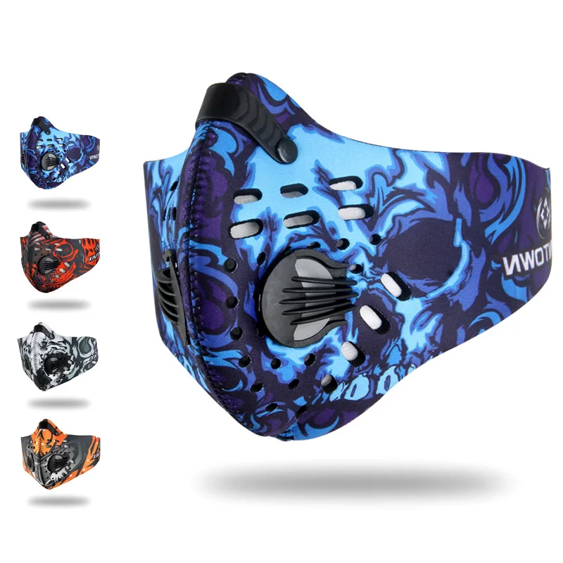 

Bike Mask Activated Carbon Dustproof Cover Bicycle Half Face Mask Anti-pollution Training Ski Mask Anti Smog Sport Cycling Mask