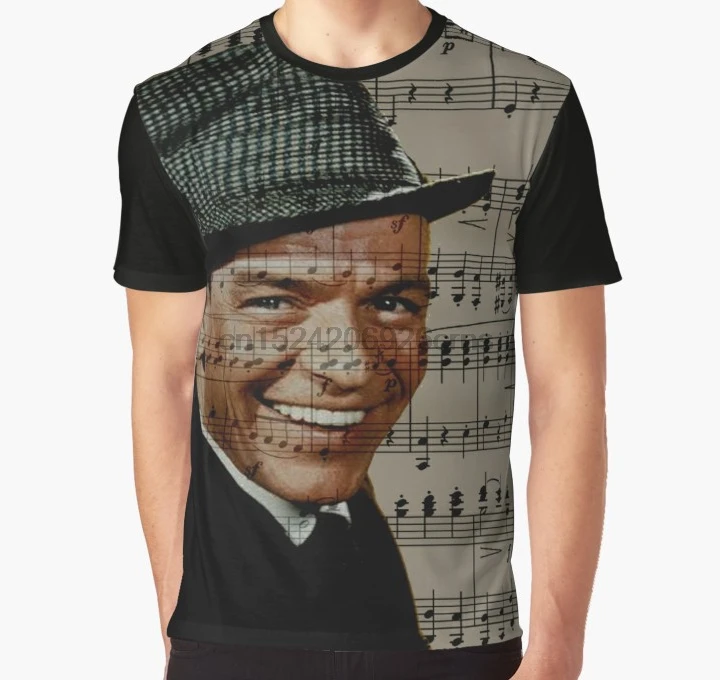 

All Over Print 3D Tshirt Men Funny T Shirt Frank Sinatra Full Print Big print Graphic T-Shirt