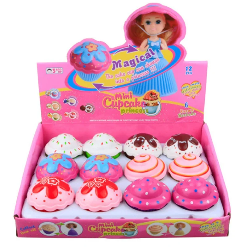 

1pc Mini Cartoon Lovely Cupcake Princess Doll Transformed Beautiful Cute Cake Doll Toy Girls Toys For Children New Random Colors