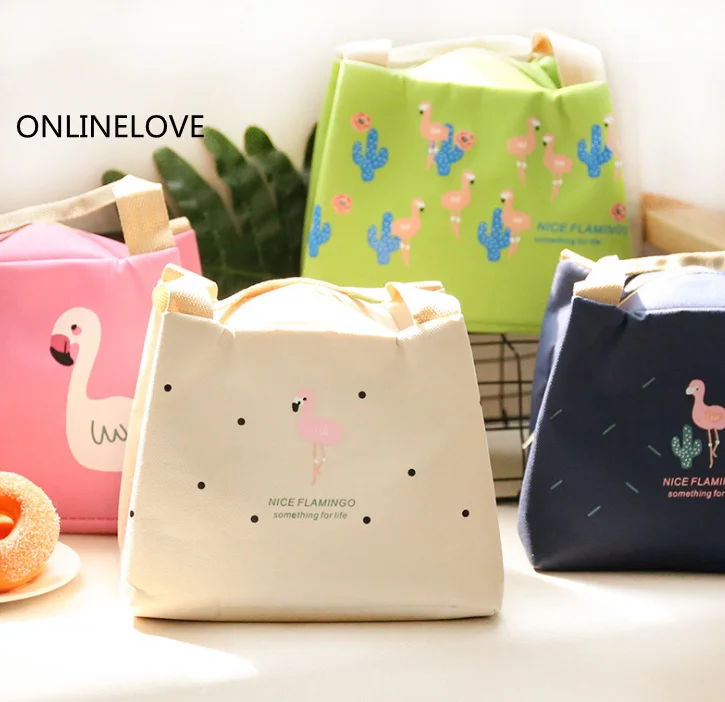 

4Animals , 18*20CM Approx. Canvas Lunch BAG , Lunch FOOD TOTE Case Pouch , Lady's Lunch BOX Storage BAG