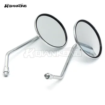

for Universal motorcycle rearview mirror 10mm 8mm motorcycle mirrors chrome For Honda HORNET 250 600 900 Honda Big Sheep FJS400