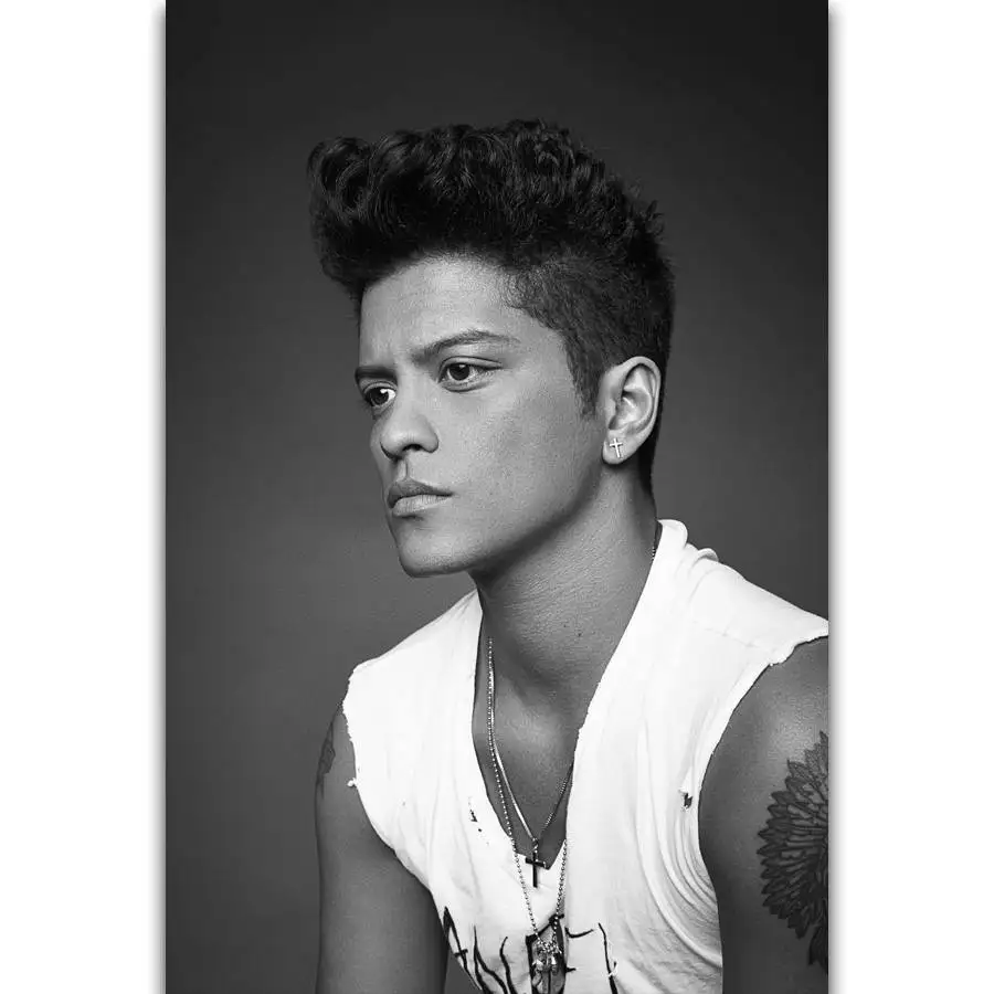 

S1454 Bruno Mars USA Grammy Pop Super Star Great Singer Wall Art Painting Print On Silk Canvas Poster Home Decoration
