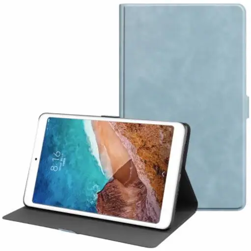Подставка для планшета, умный чехол для Xiaomi Mi Pad 4 Plus, 10,1 дюймов, чехол для автоматического сна, чехол для Xiaomi Mi Pad 4 Pad4 4 plus+ ручка - Цвет: Тёмно-синий