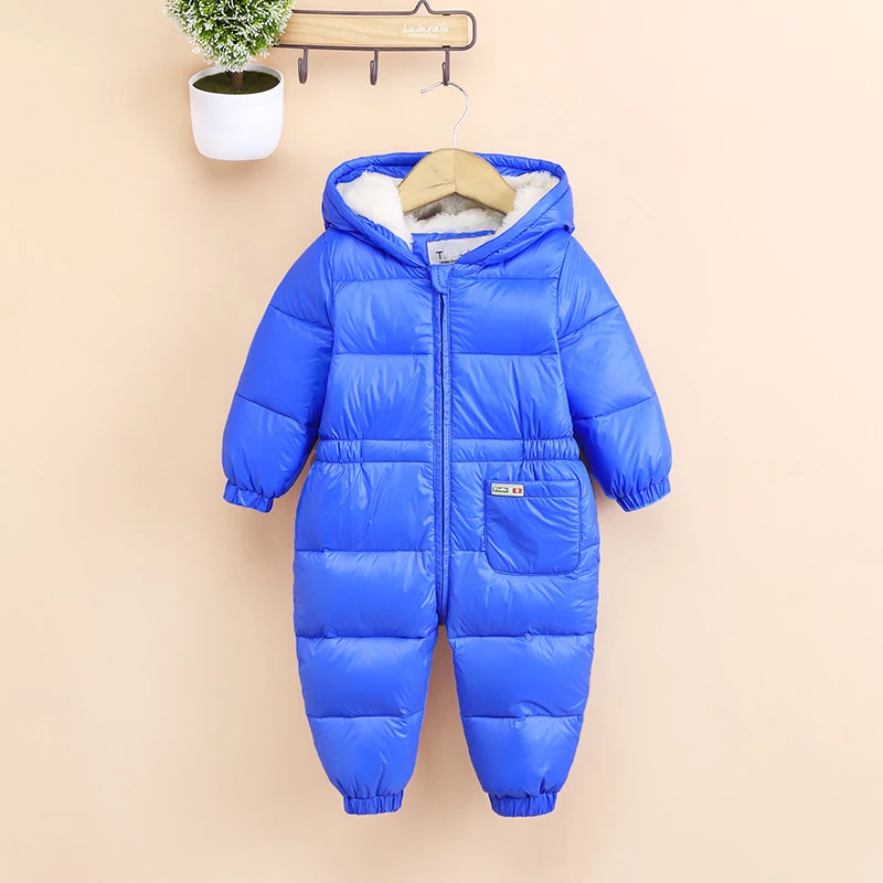 Russia Winter down Baby Rompers Winter Thick girls and boy jacket Warm