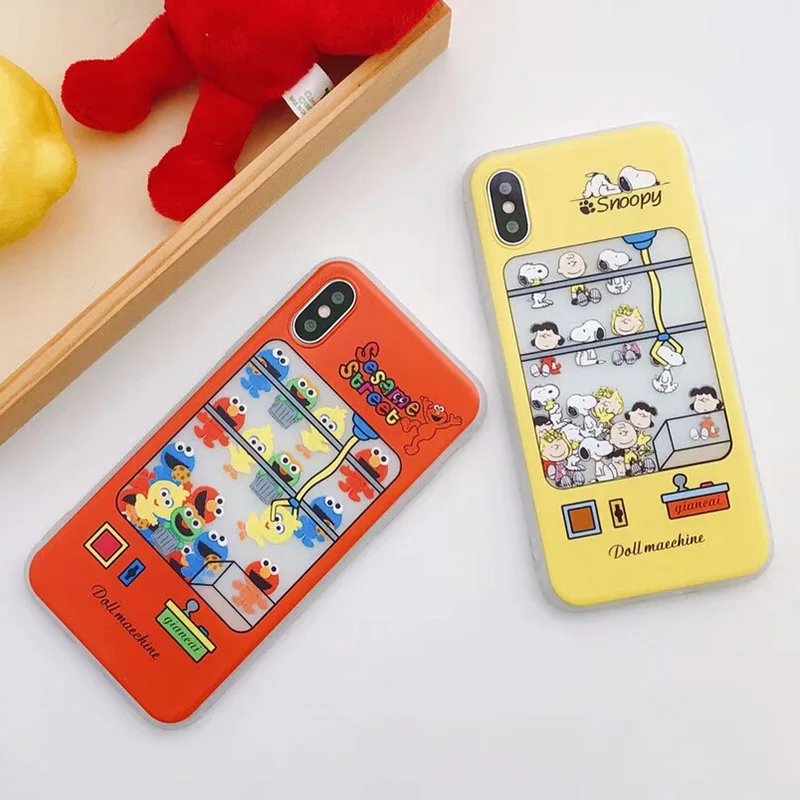 

Cute Sesame Street Soft Phone Case For iphone X XS Max XR High Quality TPU Case Cover For Iphone 6 6S 7 8 Plus phone case cover