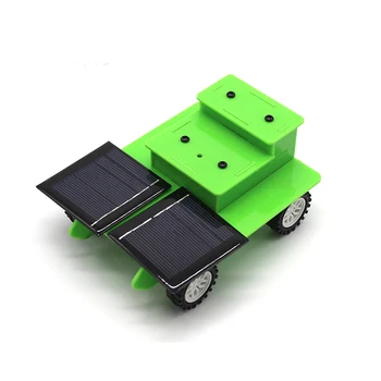 

DIY Mini Solar Powered Toy Dual Solar Panel Trank Assembly Science Materials Kits Vehicle Model Children Gift Educational Robot