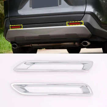 

For Toyota RAV4 XA50 2019 ABS Chrome Front Rear Fog light Fog Light Lamp Cover Trim Frame Sticker car styling 2pcs