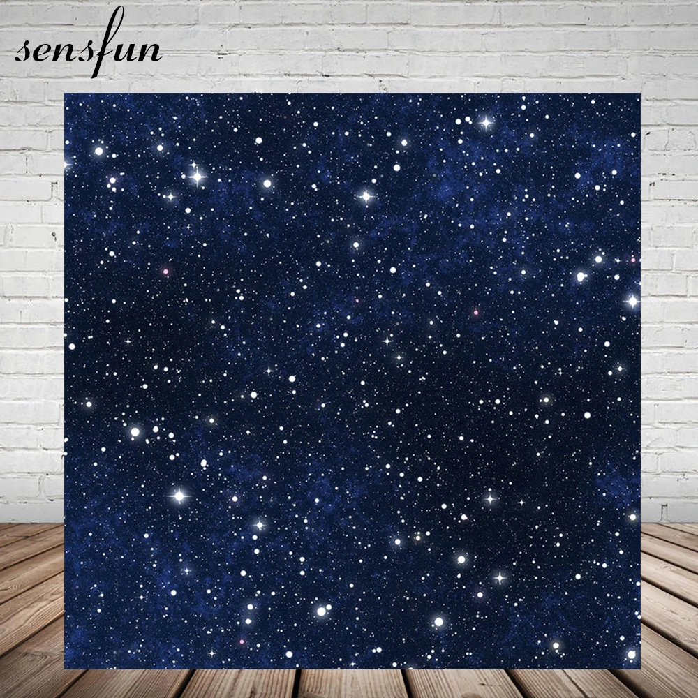 Sensfun 写真スタジオの夜のキラキラ星 小さな星の背景 150x2cm ダークブルーのカスタム背景 Background Aliexpress